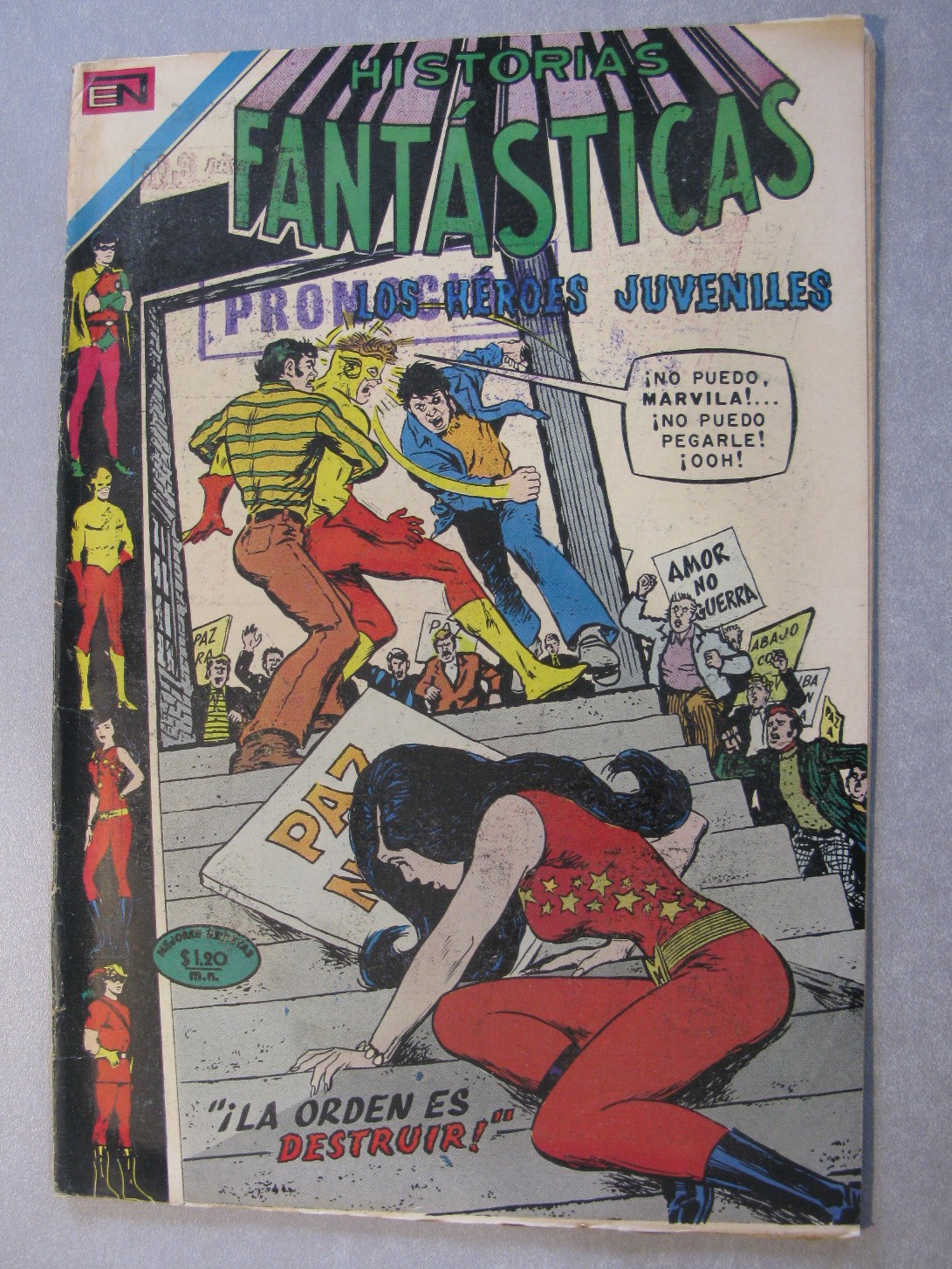 HISTORIAS FANTÁSTICAS Nº 278 - LOS HÉROES JUVENILES - LA ORDEN ES DESTRUIR - NOVARO 1971