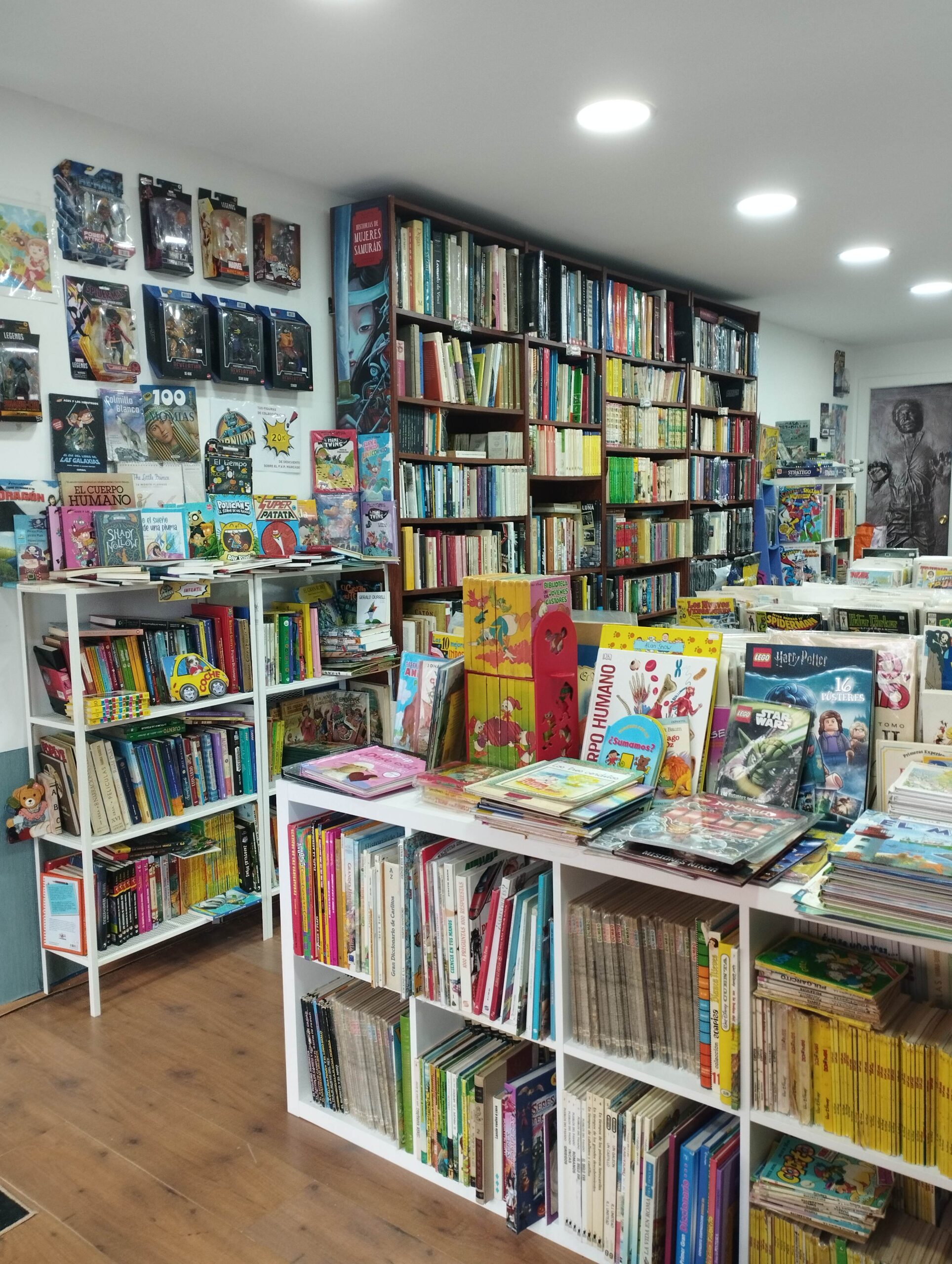 Interior librería Sirnilan Cómics